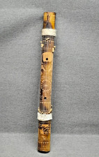 Instrument de musique à cordes Valiha malgache ancienne en bambou - Madagascar