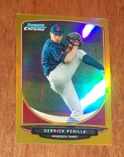 2013 Bowman Chrome Minnesota Twins Derrick Penilla Gold Prizm Mini Card