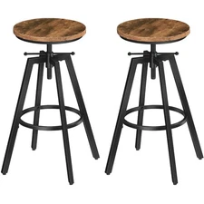 Bar Stools, Height Adjustable Swivel Bar Stool, Counter Height Bar Stool, Set...