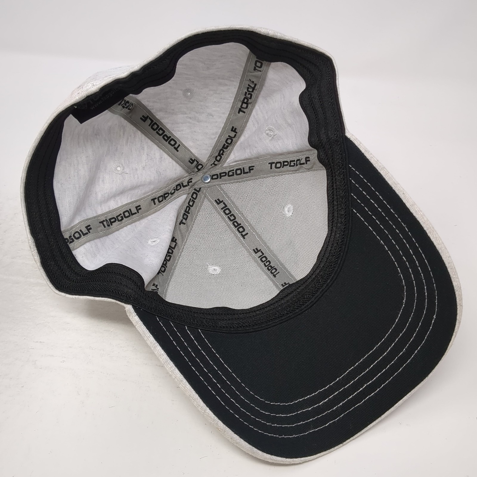 Topgolf Fitted Hat Solid Gray XL Embroidered Vent… - image 7