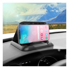 Car Phone Holder Mount, Silicone Carbon Fiber Pattern Car Phone Mount for Aut...