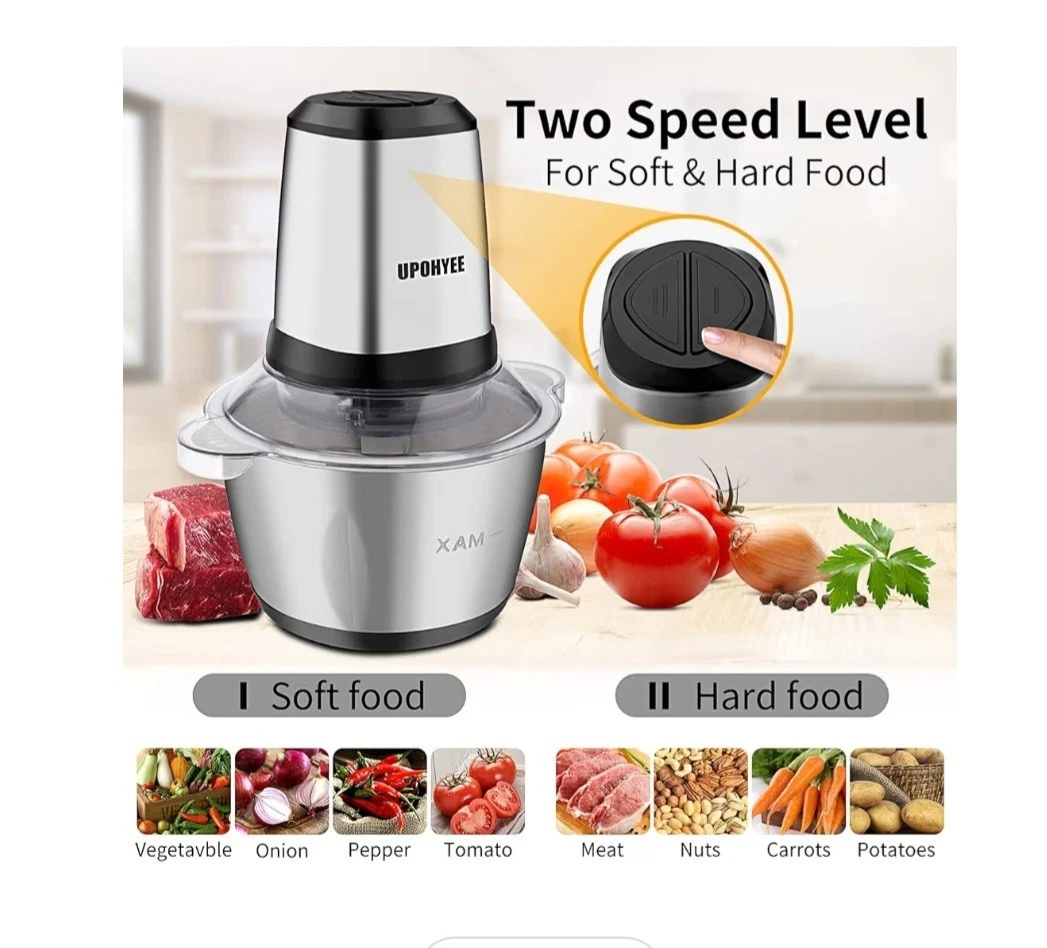 Chopper 600W 2L Stainless Steel Bowl Multi Chopper 2 Speed Levels Chopper New
Opens in a new window