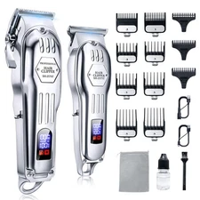 Professional Cordless Hair Clippers for Men, Trimmers Set and Barber Clippers
