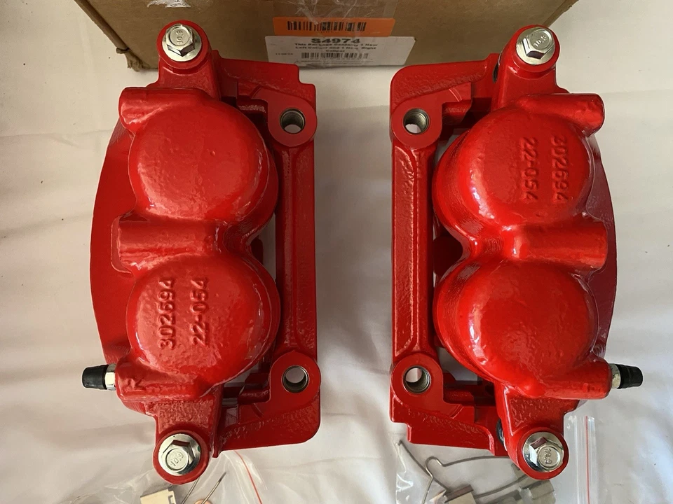 PowerStop S4974 Red Front Caliper Set for Select 2005-2008 F-150 / Mark LT - Image 3 of 4