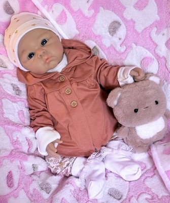 Silicone Reborn Baby Doll Girl Soft Floppy Squishy Lifelike Newborn 7+ Lbs 19 