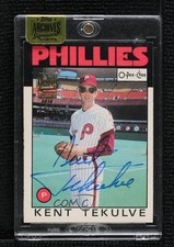 2018 Topps Kent Tekulve (1986 O-Pee-Chee) #86OPC-326 Buyback Auto 1cz3