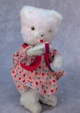 Vintage Wind-Up Bear Eating Biscuit / Cookie Works Great VIDEO