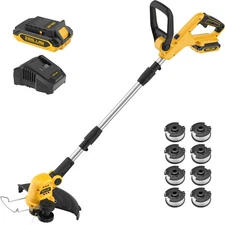 Cordless String Trimmer and Edger, 12 Inch 20V Weed Wacker Battery Operated L...