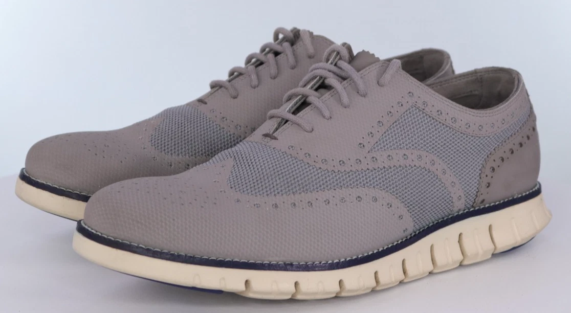 Cole Haan Men’s Suede Wingtip Sneakers Gray Casual Lace Up Shoes ? Cole Haan Men main image 2
