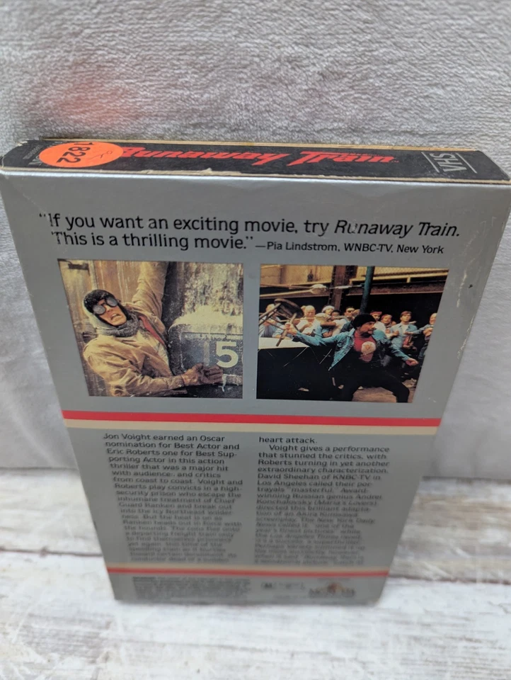 Runaway Train 1985 VHS Tested Eric Roberts Rebecca DeMornay Big Box Cannon MGM - Image 3 of 4