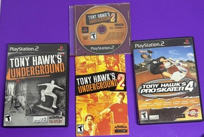 Tony Hawk s Underground 1 & 2 + Tony Hawk s Pro Skater 4