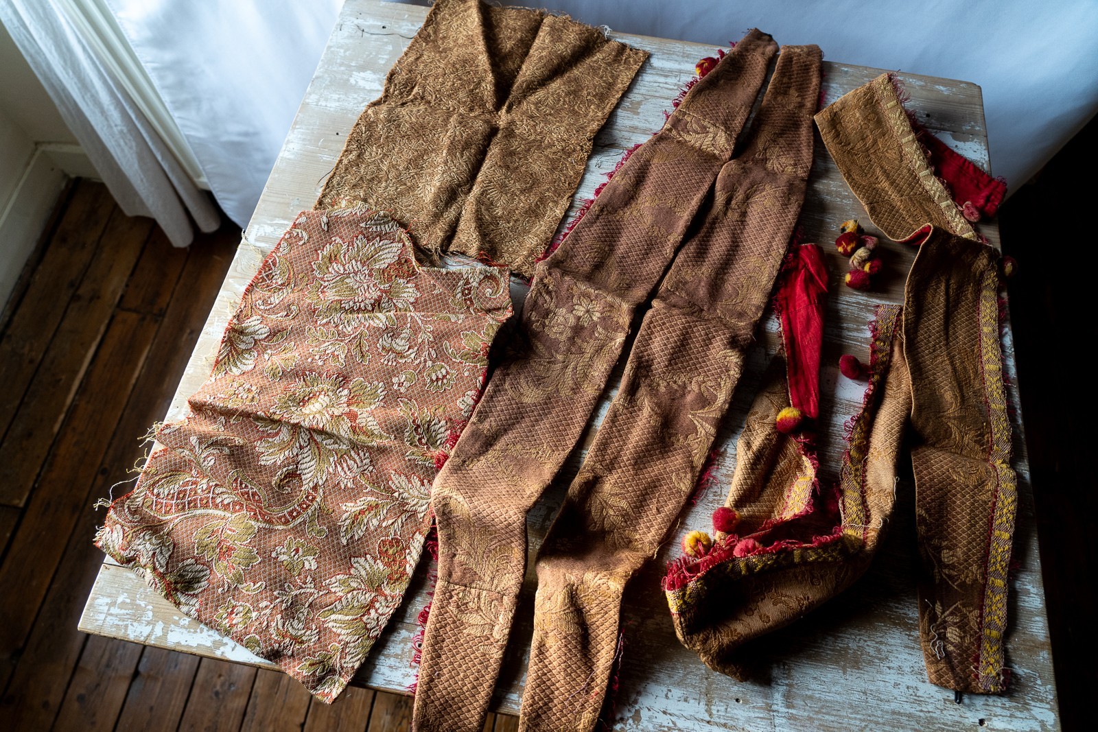 Lot of Antique Fabric Pieces