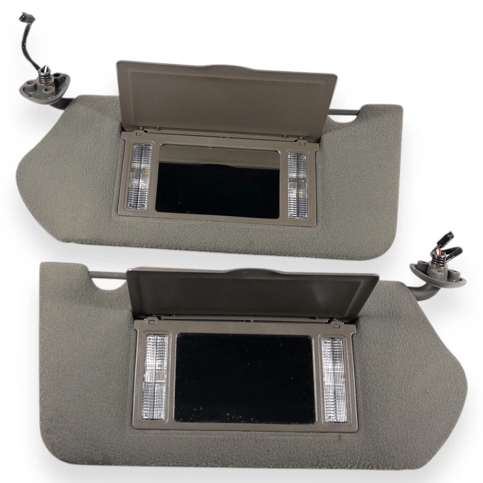 2000-2005 Chevy Impala & Monte Carlo Driver & Passenger Side Sun Visor Pair Gray - Image 4 of 4