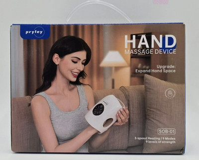 Pryfey Hand Massager with Heat - 9 Modes & 3-Speed