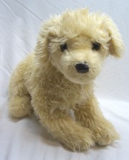 FAO Schwarz NICE REALISTIC GOLDEN RETRIEVER DOG 15" Plush STUFFED ANIMAL TOY