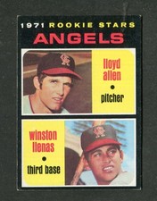 Lloyd Allen / Winston Llenas Angel Rookie Star 1971 Topps MLB Baseball Card #152. rookie card picture