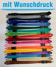 Schl&uuml;sselband - Lanyard Schl&uuml;sselb&auml;nder mit Wunschtext / Wunschdruck 25mm breit