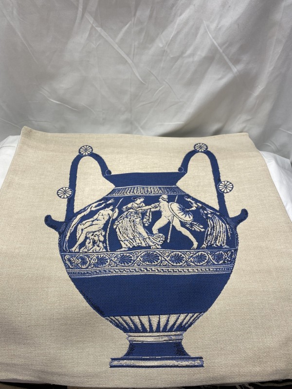 Jules Pansu Cushion Covers Ulysse Design Blue Color New with Tag Lot of 2x