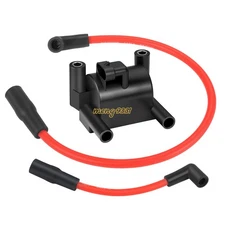 Ignition Coil & Spark Plug wire Cap For Dyna FXD FLD FXST FXSB FXSE