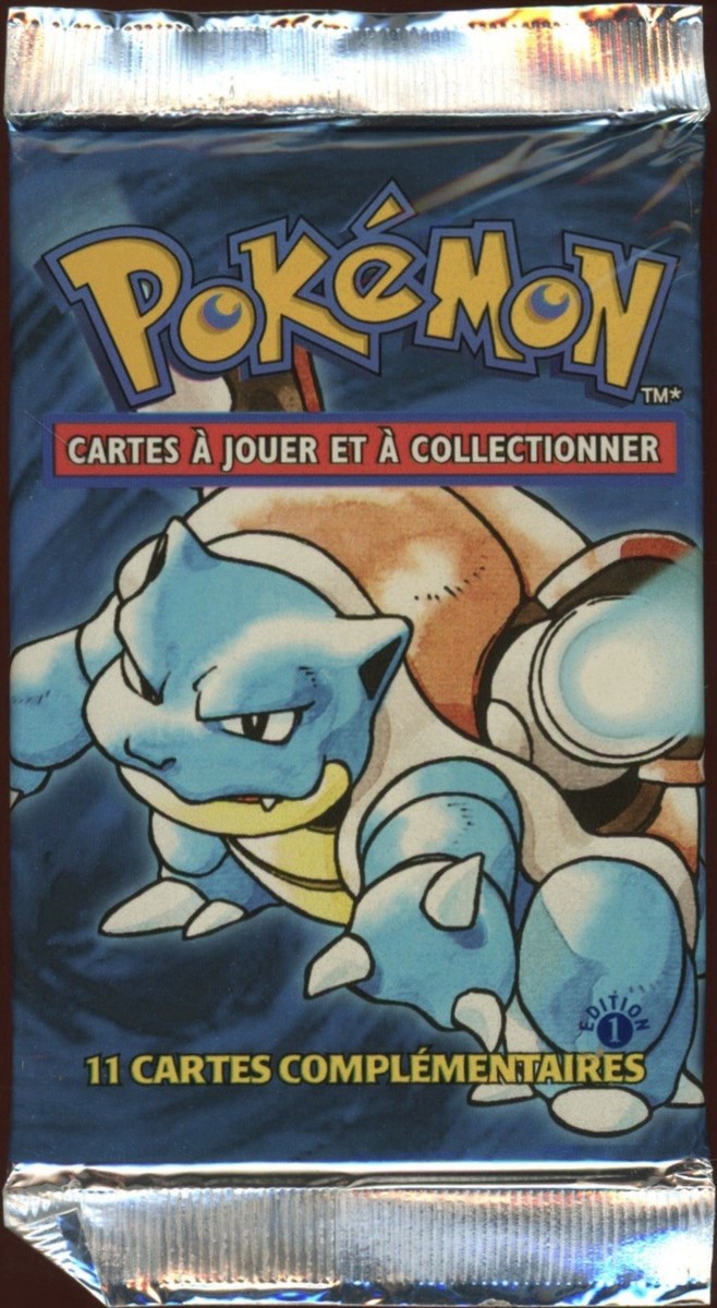 1999 Pokemon FRENCH 1st Edition Base Set Tortank-Blastoise Booster