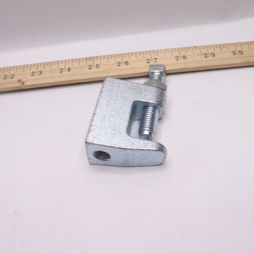 Universal Beam Clamp Cast Iron 3/8" Rod x 1-1/4" Max Flange - Picture 3 of 4