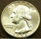 US 1953 Washington Quarter **