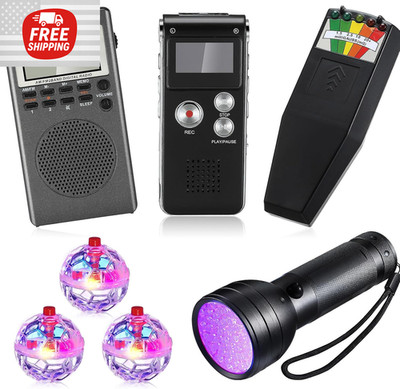 Saillong 7 Pcs Ghost Hunting Equipment Include 1 UV Black Light Ghost Hunting US