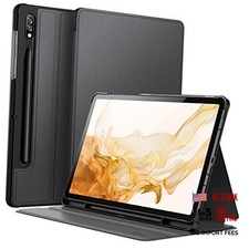 Case for Samsung Galaxy Tab S8 2022/S7 2020 11-Inch with S Pen Holder, Black