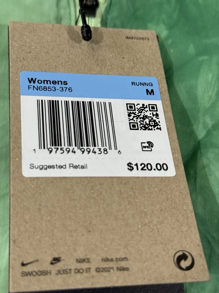 Nike Trail куртка FN6853-376 женщин средний зеленый отпугиватель легкий новый с Ярлыками $120 - Изображение 3 из 4