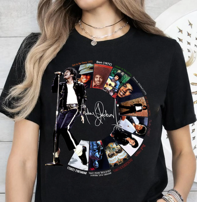 Michael Jackson Retro Graphic T-Shirt, King Of Pop Michael Jackson