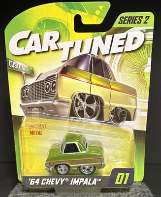 CarTuned Series 2 '64 Chevy Impala Diecast Metal Car Green 01 MGA Toy New