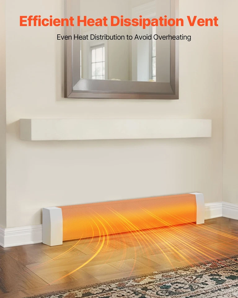 Чехлы для плинтуса VEVOR 4 фута стандарт серии Premium для спальни белые - Изображение 4 из 4