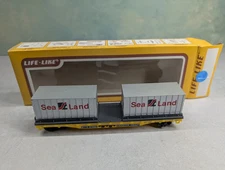 Life Like Ho 8561 Flat Car W Containers Sea And Land