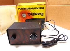 Vtg Police Radar Detector FUZZBUSTER Electrolert 1976 Audio Visual Original Box