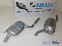Imasaf Auspuffset Mitteltopf+Endtopf für Mercedes Stufenheck 250 D W124 BJ85-93