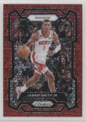 2023-24 Panini Prizm Fast Break Red Prizm 1/100 Jabari Smith Jr #49 rf2