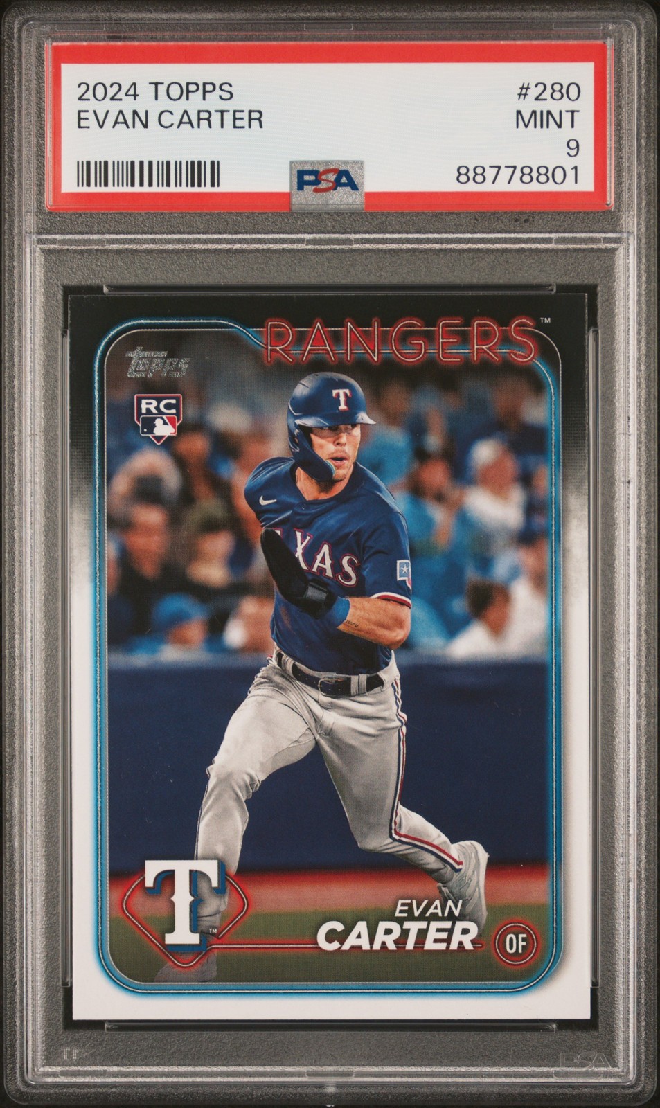 2024 TOPPS #280 EVAN CARTER PSA 9