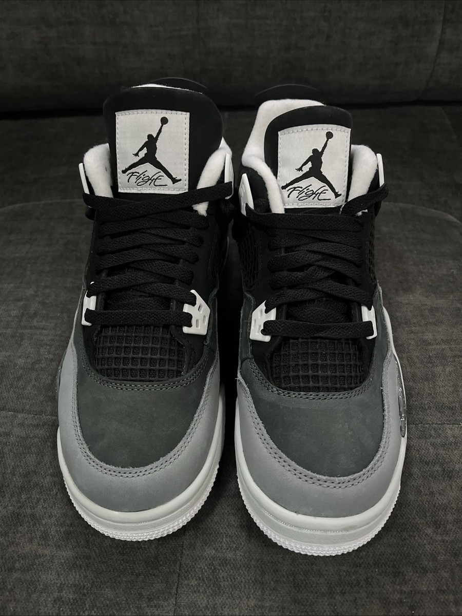 Nike Air Jordan 4 Retro Fear Black GS Mens Size M5/W6.5 FQ8213-002