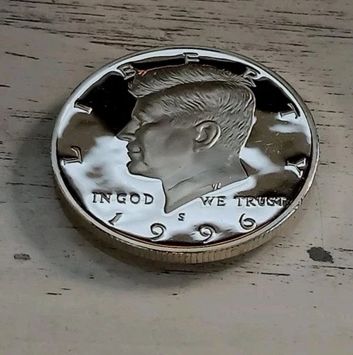 1996-S Mirror-like 90% Silver Dcam Proof Kennedy Half Dollar - Free Shipping!