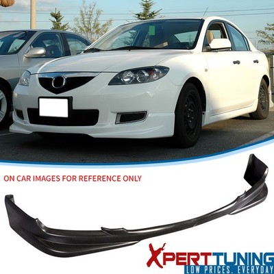 Fits 07-09 Mazda 3 S Model Sedan N1 Style Front Bumper Lip Spoiler PU Unpainted
