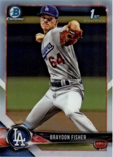 2018 BOWMAN CHROME DRAFT REFRACTORS #BDC82 BRAYDON FISHER
