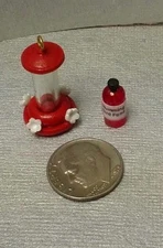 Dollhouse Miniature Tiny Humming bird feeder & food - Handley House 1:12 scale 
