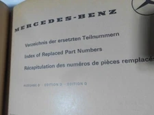 MERCEDES MANUALS OF PART NUMBER REPLACEMENT X 4 14049
