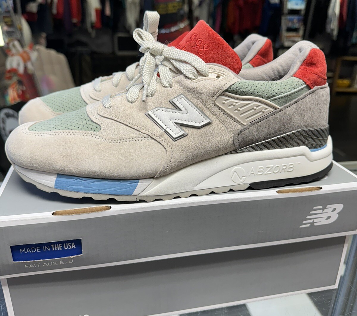 靴 M998DTK made in USA Buy New Balance 998 Made in USA 'Light Grey Black' - M998DTK | GOAT