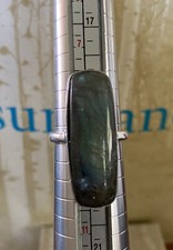NWT Sundance Catalog Silver So Long Labradorite Ring size 9 165