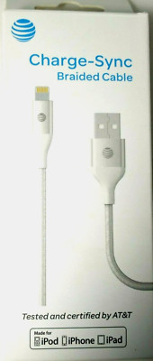At&t 4ft Apple Charge Sync Data Cable iPhone 13 12 X 8 7 6/Plus/iPad Lightning