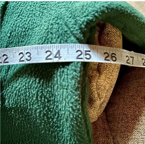 VTG Banana Republic Fleece Full Zip XS Oversized Plaid Flannel Lined Jacket - Picture 8 of 9