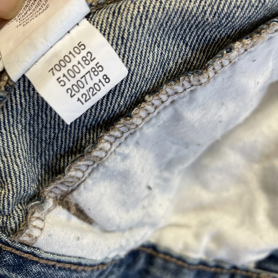 Chaqueta vaquera azul clásica para niños talla mediana 7 8 abotonada Foto 4 de 4