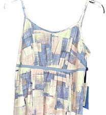 Vera Wang  Simply Vera Spaghetti Strap Purple, White and Blue Dress