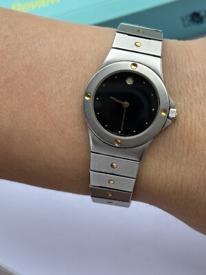 Movado Zenith Watch Quartz Date Lady Swiss Made 49.0010.805